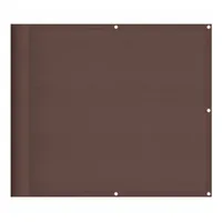 vidaXL Balkon-Sichtschutz Braun 90x1000 cm 100 % Polyester-Oxford