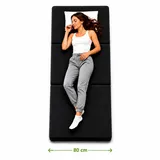 Klappmatratze Luxus Faltmatratze, klappbare Gästematratze, faltbare Matratze, shogazi ®, 12 cm hoch, (1-tlg), MADE IN GERMANY, Direkt vom Hersteller, Testsieger 1,1 grau 80 cm x 200 cm x 12 cm