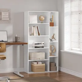 EUGAD Bücherregal 80 x 150 x 30 cm Weiß