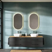 Planetmöbel Badmöbel Set LUX 180 cm mit Waschbecken 42