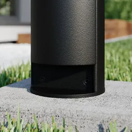 LUCANDE Außenleuchte Aluminium 47,8 cm 1x G9 schwarz