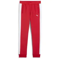 Puma Sporthose "T7 ALWAYS ON Trainingshose Jungen", Mädchen, Gr. 128, Normalgrößen, rot (for all time rot), Obermaterial: 100% Polyester. Rippe: 98% Polyester, 2% Elasthan, unifarben, regular fit, Hosen Sporthose
