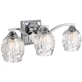 Elstead Lighting Wandleuchte Lampe Spiegelleuchte Kristallglas Badezimmerleuchte Chrom 3 flammig