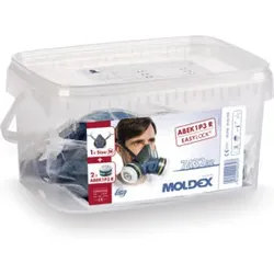 Moldex Atemschutzbox A1B1E1K1 P3 R Größe M, Serie 7000, organische Gase, anorganische Gase, Saure Gase, Ammoniak und Partikel EasyLock®