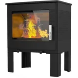 Supra Gusseisen-holzofen 8,7 kW Schwarz