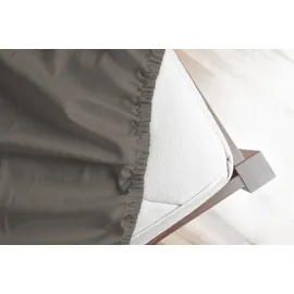 HIP Spannbettlaken Mako-Satin 160 x 200 cm braun