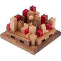 Logoplay Castle Burg - 3D Puzzle - Denkspiel - Knobelspiel - Montessori - Geduldspiel - Logikspiel aus Holz mit vielen Spielvarianten