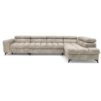 next collection Modernes Ecksofa Pudding maxi - mit Schlaffunktion und verstellbaren Kopfstützen Rechts INFINITY2