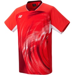 Yonex Badminton-Tshirt Crew Neck Tournament (offizielles Shirt der Nationalmannschaft) 2024 rot Herren