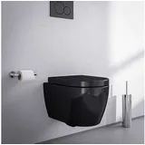 Bernstein - Wand-Hänge wc nano NT2038 Schwarz glänzend inkl. Softclose-Deckel kurze Ausführung