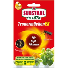 SUBSTRAL Celaflor TrauermückenEX - Gegen Larven der Trauermücke und andere Schädlinge und Schadinsekten, 4 x 7,5 ml