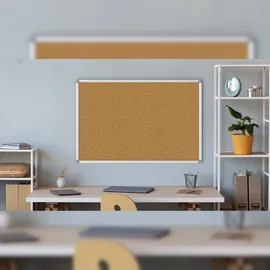 ALLboards Pinnwand mit Alurahmen 90x60cm,