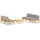 vidaXL Garten-Lounge-Set 6-tlg. grau Kiefernholz