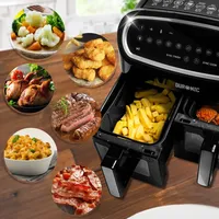 Duronic AFL1 Silikonform, zwei Antihaft Silikoneinsätze, Wiederverwendbar, Airfryer- Zubehör,