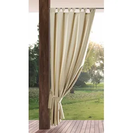 Eurofirany Outdoorvorhang 1 Stück 1,55 x 2,00 m Hellbeige