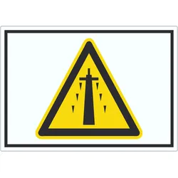 Eisschlag Symbol Aufkleber A2 (420x594mm)