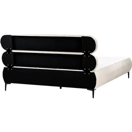 Beliani Polsterbett Hellbeige