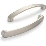 SYZOW 10 Stück gebürstete Griffe Möbelgriffe Lochabstand 128mm Schrankgriffe für Schubladen Schranktüren Küchenschränke Edelstahl Gebürstet Schrankgriffe