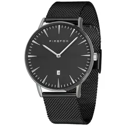 FIREFOX - PASSION - schwarz silber / 40 MM