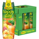 Rauch Happy Day Multivitamin | mit 9 wertvollen Vitaminen | eine Genussreise um die Welt | 6x 1l Tetra Prisma