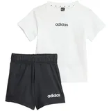 adidas - Kid's Linear Logo T-SET 160 - Jogginganzug Gr 86 weiß