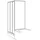 Koralle TwiggyTop Trennwand für Schiebetür rechts 75 x 160 cm silber matt/transparent V410507516A21