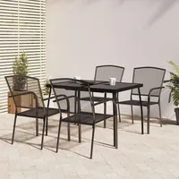 vidaXL Garten-Essgruppe 5-tlg. Anthrazit