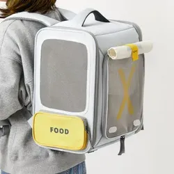 PETKIT X-Zone Grey – Katzentransportbox – Hundetransportbox – Leichtgewicht – Einfach zusammenklappbar