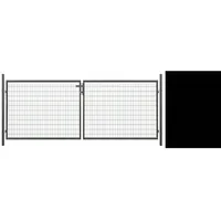 Tetzner & Jentzsch Doppeltor Strong 400 x 103 cm anthrazit inkl. Pfosten