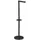 MSV Toilettenpapierhalter Edelstahl Ø 15 cm x 60 cm Schwarz