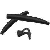 AOZAN Ersatzsocken-Kits, kompatibel mit Oakley M Frame Series Sonnenbrillen Gr. onesize, Schwarzes Gummi-Set - Einheitsgröße