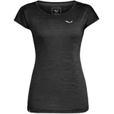 Salewa Puez Melange Dry ́ton Kurzarm-t-shirt - Black Out Melange - 2XL