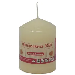 Stumpenkerzen Blockkerze Kerze Stumpe Champagner Weihnachten 60 x 80 mm