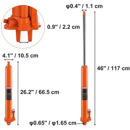 Vevor Wagenheber Stahl 3 t orange