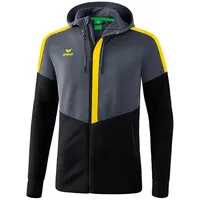 Erima Squad Trainingsjacke mit Kapuze slate grey/black/yellow L
