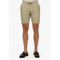 Superdry Merchant Linen Kurze Hose - Abbey Stone -