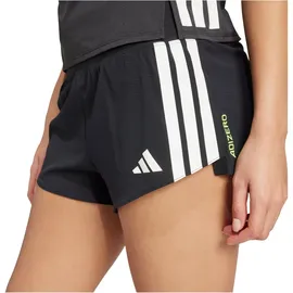 adidas Adizero Gel Pocket Laufshorts Damen Black L - Inseam 3"