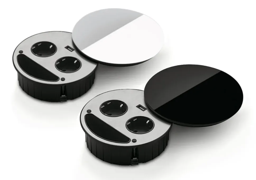 Power Smile Line Energiebox Arbeitsplattensteckdose