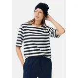 CAMEL ACTIVE T-Shirt mit Streifenmuster Blau/Weiß S