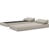 INNOVATION LIVING TM Stapelliege Sigmund 579 Eiche-Beine, Daybed mit zwei Federkernmatratzen, Fußteil schwarz braun