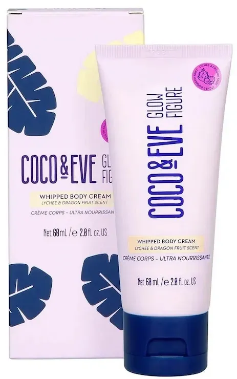 Coco & Eve Glow Figure Travel Sized Glow Figure Whipped Body Cream: Dragonfruit & Lychee 60ml Bodylotion Nude