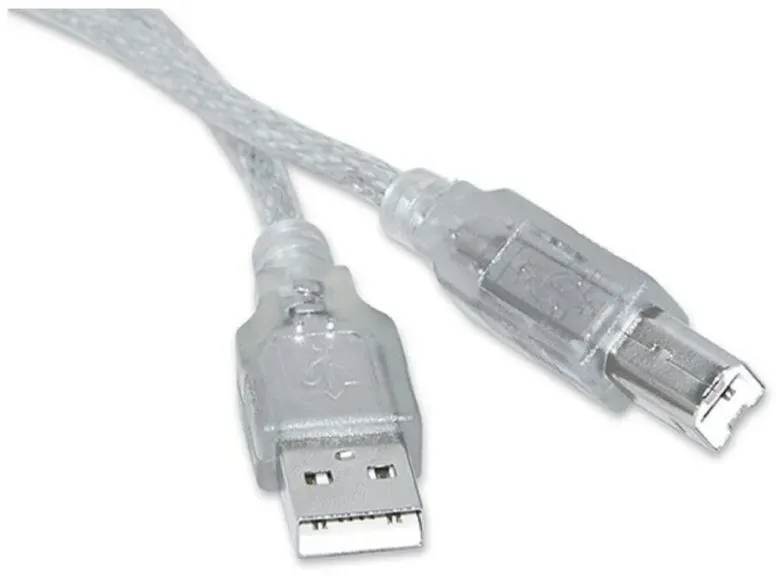 1,5m Hi-Speed USB 2.0 Kabel:  480 Mbit/s Übertragungsrate, Plug-and-Play für Drucker