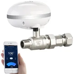 Profi Wifi Steuergerät mit Metall Kugelhahn 3/4" auf 1/2", App-Steuerung