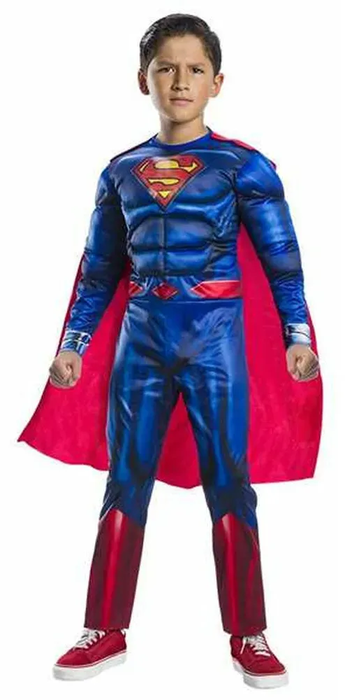 Verkleidung für Kinder Rubies Black Line Deluxe Superman Blau
