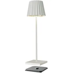Sompex LED-Außentischleuchte Troll 2.0 Alu, Eisen, Stahl & Metall Weiß