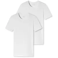 SCHIESSER T-Shirt 2er-Pack 95/5 in Weiß | Gr.: 4