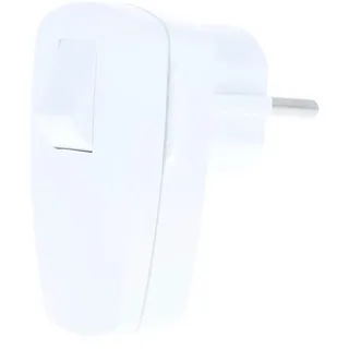 as - Schwabe AS Schwabe 45035 Schutzkontakt-Winkelstecker Kunststoff mit Schalter 230V Weiß IP20