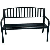 FRG Gartenbank 2-sitzer 127 x 63 x 85 cm Schwarz