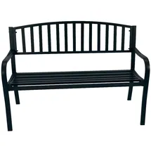 FRG Gartenbank 2-sitzer 127 x 63 x 85 cm Schwarz