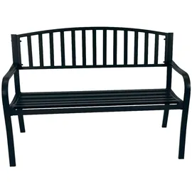 FRG Gartenbank 2-sitzer 127 x 63 x 85 cm Schwarz